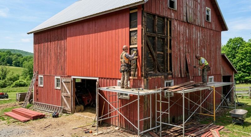 Barn Siding Replacement in Pittsfield, MA