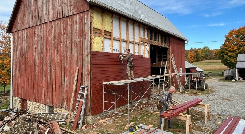 Barn Siding Replacement in Richmond, MA