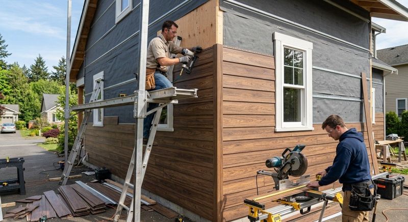 Faux Wood Siding Installation in East Greenbush, NY
