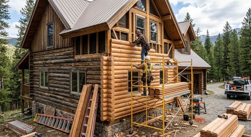 Log Siding Installation in Cummington, MA