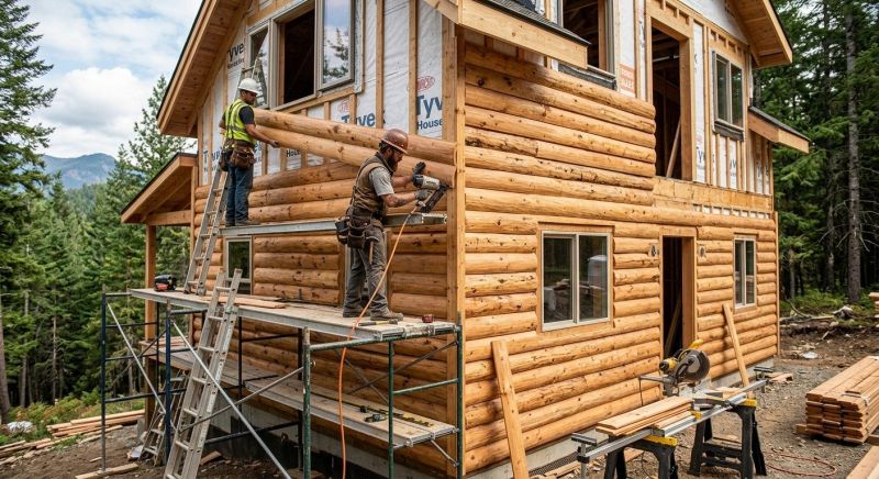 Log Siding Installation in Lee, MA