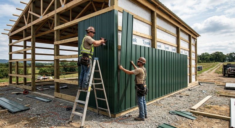 Metal Barn Siding Installation in Berkshire County, MA