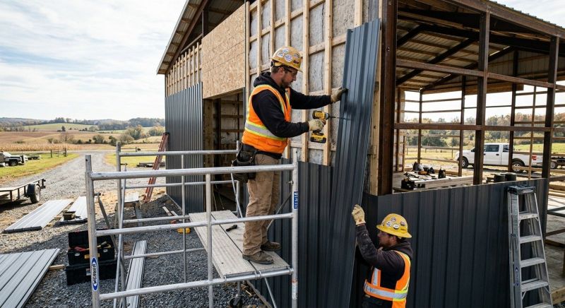 Metal Barn Siding Installation in Berkshire County, MA