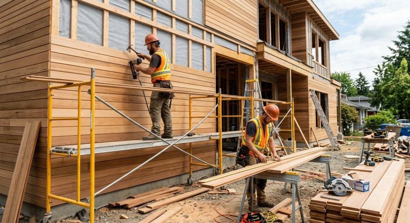 Wood Cladding Installation in Cummington, MA