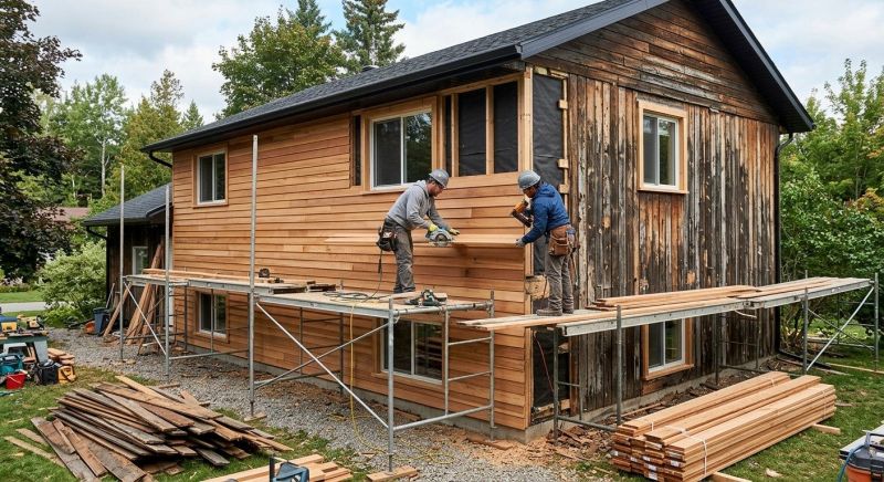 Wood Cladding Installation in Richmond, MA